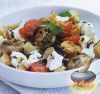 Фото к рецепту: Салат из жареных грибов с гренками, помидорами и сыром фета