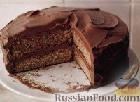 Фото к рецепту: Торт с корицей и пряным шоколадным кремом