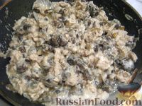 Фото приготовления рецепта: Куриный жульен с грибами - шаг №10