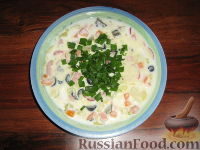 Фото приготовления рецепта: Холодный суп с кефиром - шаг №13