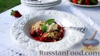   :      (Rhubarb and strawberry crumble) -  4